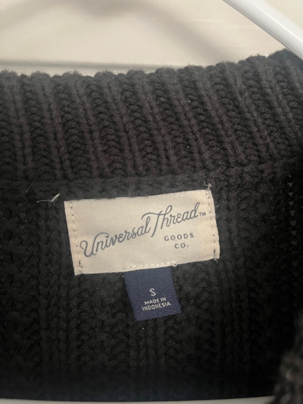 Universal Thread Black Ribbed Knit Sweater - Picture 2 of 6
